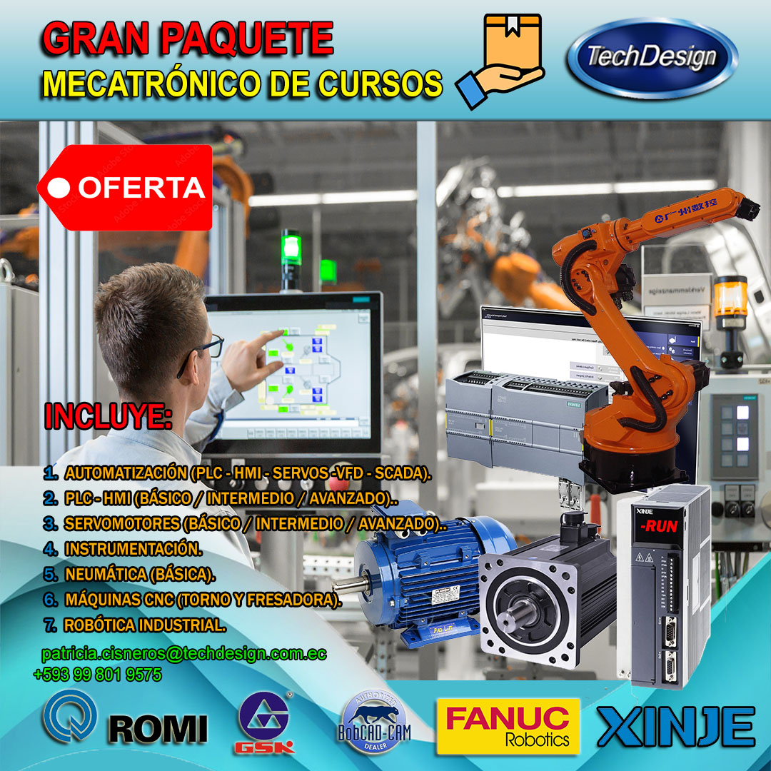 Paquete Mecatrónico de Cursos