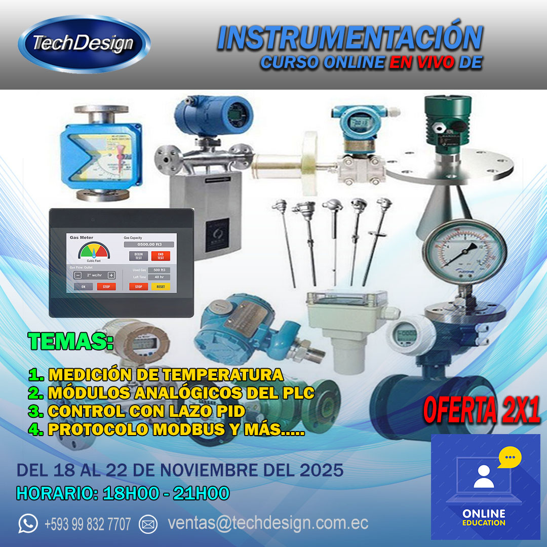 Course Image Curso Básico de Instrumentación Industrial - Noviembre 2025