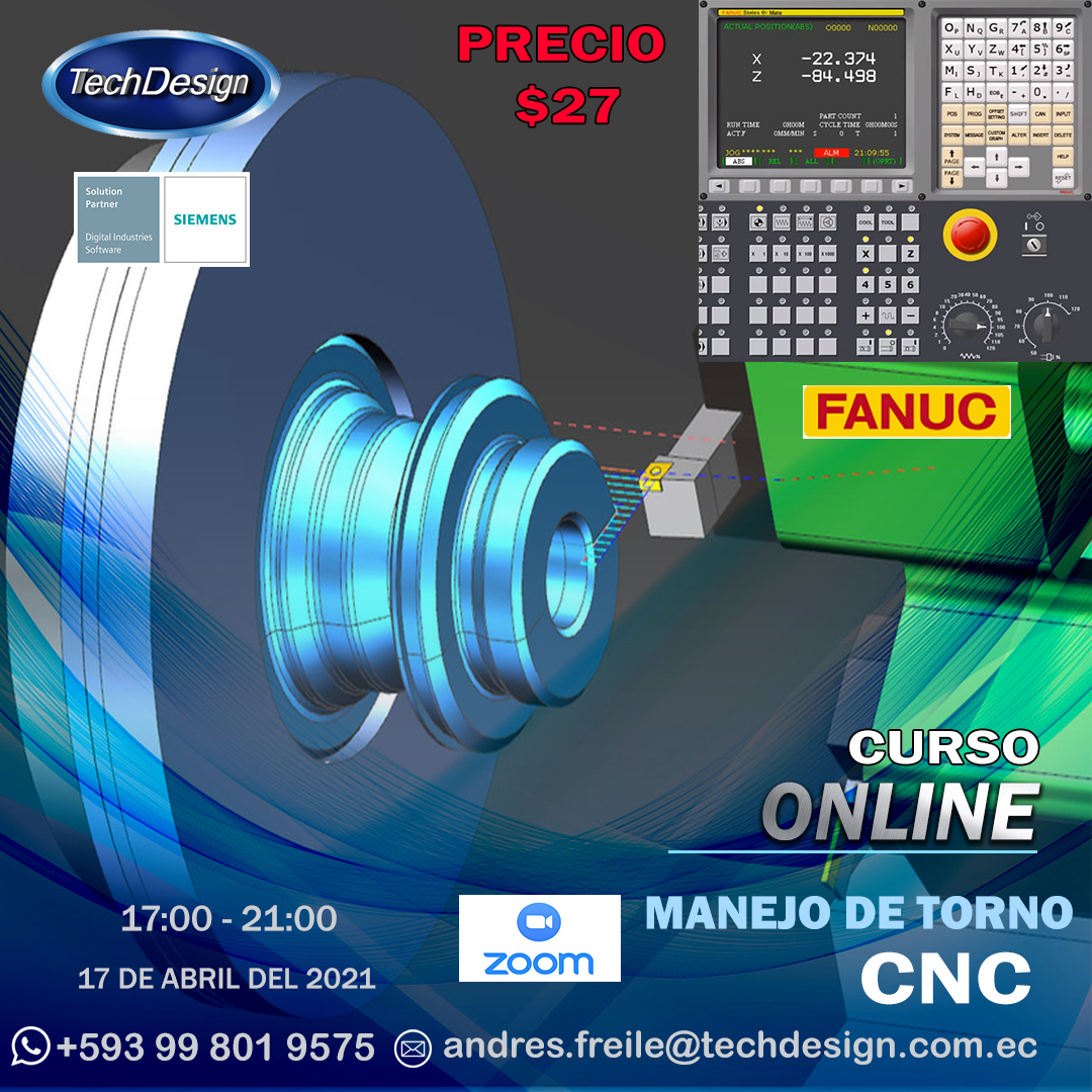 Course Image Curso Manejo y Uso de Torno CNC Fanuc 17-Marzo-2021
