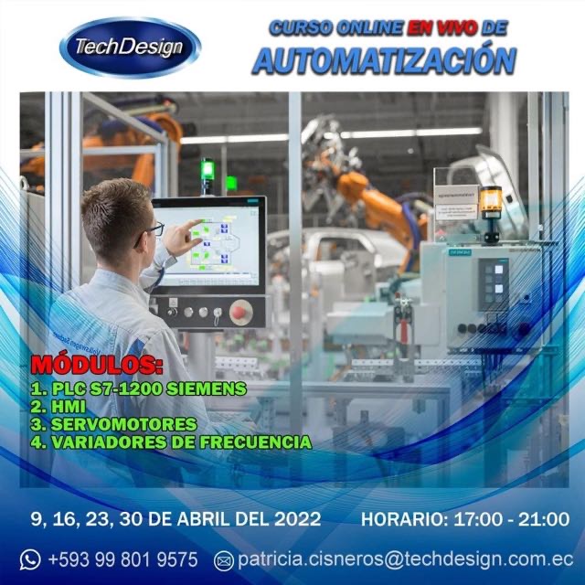 Course Image  Curso Básico de Automatización Industrial - Abril 2022