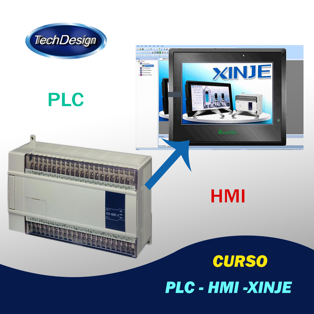 Course Image Curso PLC Xinje + HMI  Xinje (touchWin)
